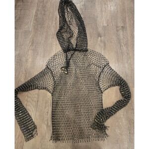Webbed‎ Hoodie With Rhinestones